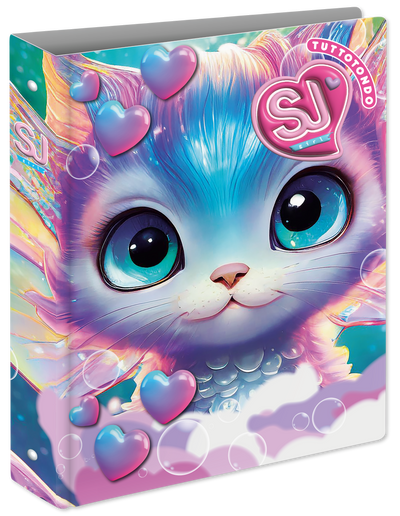 Copertina Anelli A4 Maxi Dorso 3 cm Sj Gang Animali Girl