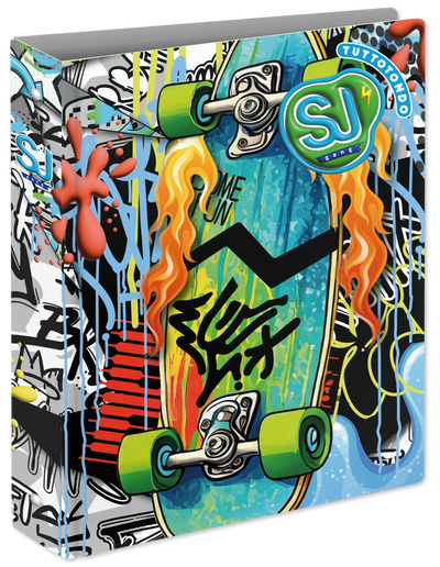 Copertina Anelli A4 Maxi Dorso 3 cm Sj Gang Wondrous Boy