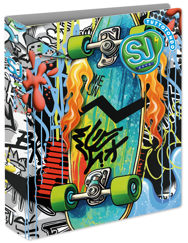 Copertina Anelli A4 Maxi Dorso 3 cm Sj Gang Wondrous Boy