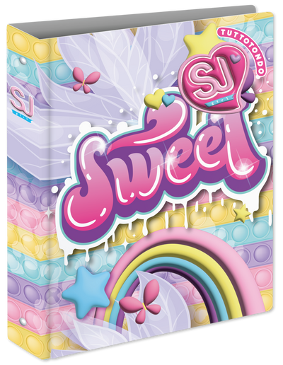 Copertina Anelli A4 Maxi Dorso 3 cm Sj Gang Wondrous Girl