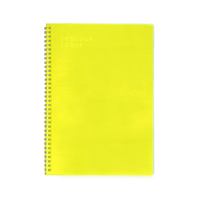 Quaderno Spiralato Maxi Colour Code Fluocode Fantasie Assortite / 80 gr / Quadretti 5 mm