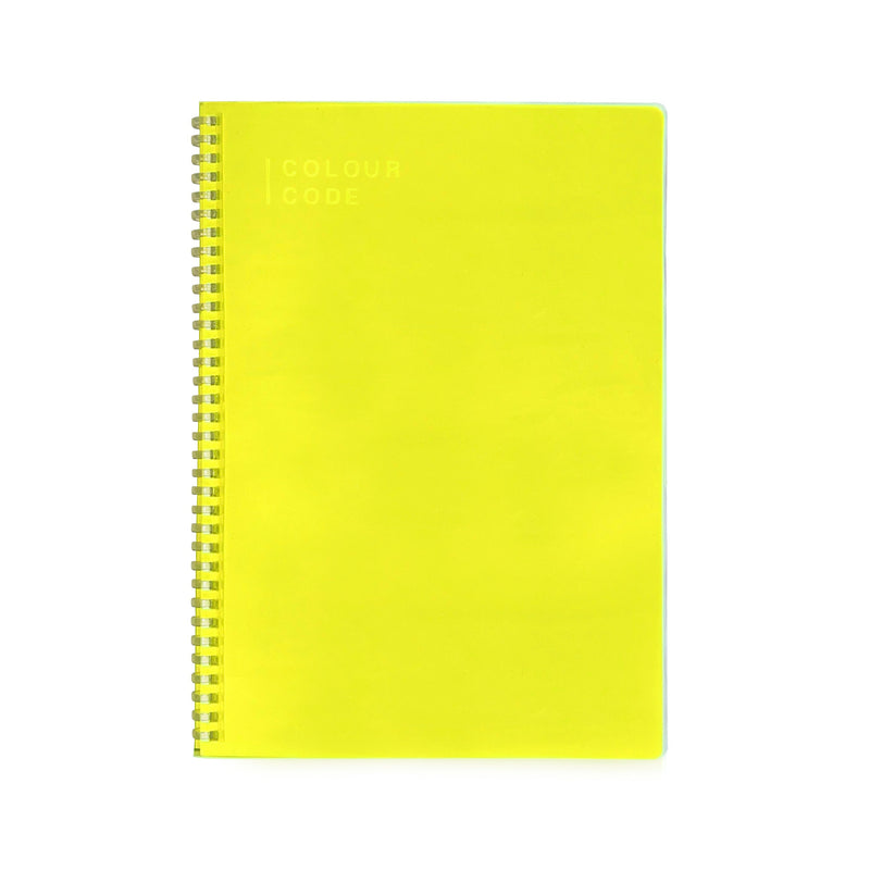 Quaderno Spiralato Maxi Colour Code Fluocode Fantasie Assortite / 80 gr / Quadretti 5 mm