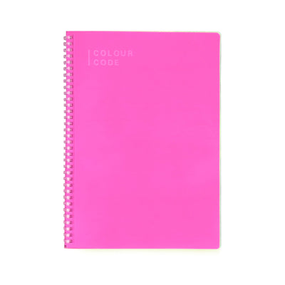 Quaderno Spiralato Maxi Colour Code Fluocode Fantasie Assortite / 80 gr / Quadretti 5 mm