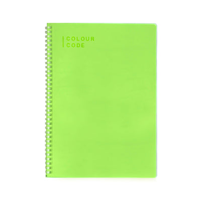 Quaderno Spiralato Maxi Colour Code Fluocode Fantasie Assortite / 80 gr / Quadretti 5 mm