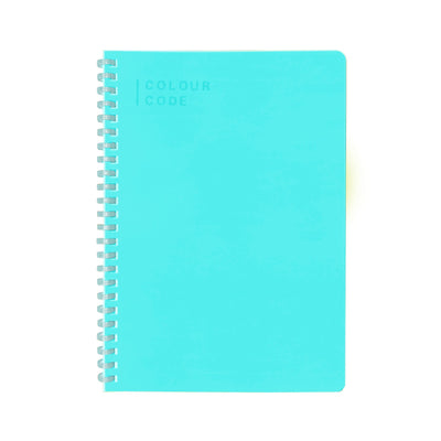 Quaderno Spiralato A5 Colour Code Fluocode Fantasie Assortite / 80 gr / 1 Rigo