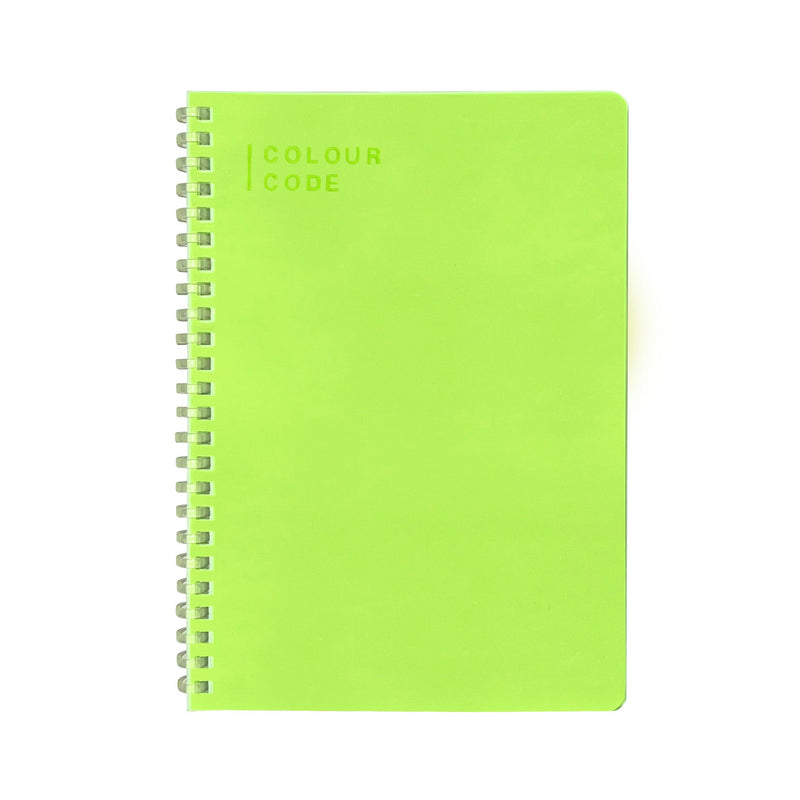 Quaderno Spiralato A5 Colour Code Fluocode Fantasie Assortite / 80 gr / 1 Rigo