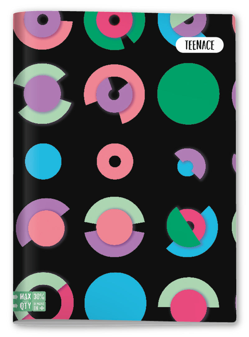 Quaderno A4 Maxi Teenace Girl Mood Fantasie Assortite / 80 gr / Quadretti 5 mm