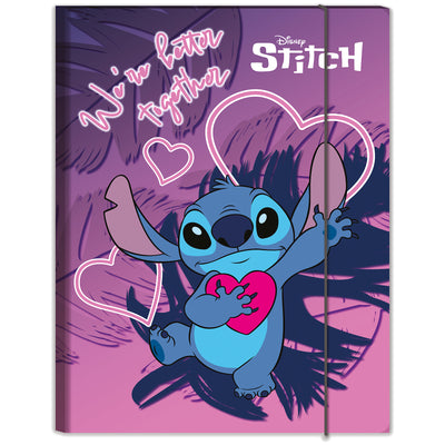 Cartella con Elastico Dorso 1 cm Lilo & Stitch