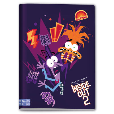 Quaderno A4 Maxi Inside Out 2 Fantasie Assortite / 100 gr / Quadretti 10 mm