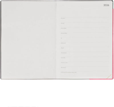 Agenda 12 Mesi Legami Giornaliera Large 2026 Cherry Bomb con Chiusura ad Elastico