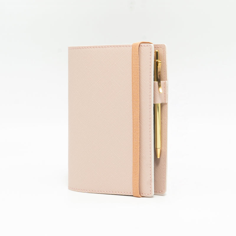 Organizer Small con Agenda 12 Mesi Settimanale 2026 Intempo Style Lady con Penna ed Elastico in Similpelle Rosa 8 x 13 cm