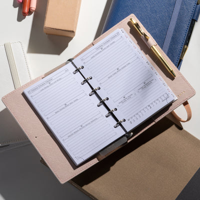 Organizer Small con Agenda 12 Mesi Settimanale 2026 Intempo Style Lady con Penna ed Elastico in Similpelle Rosa 8 x 13 cm