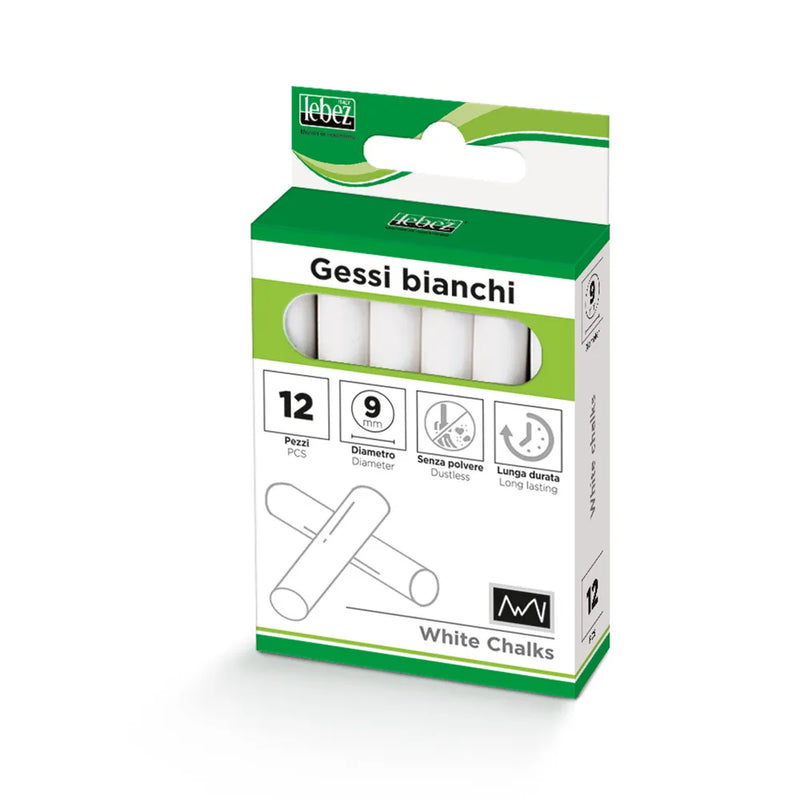 Gessi Bianchi Tondi Lebez 9 mm - 12 pezzi