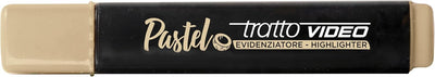Evidenziatori Tratto Video Pastel con Punta a Scalpello Mediterraneo - 4 pezzi