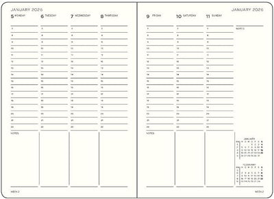 Agenda 18 Mesi Leuchtturm1917 Settimanale Accademica Master A4+ con Copertina Rigida Black 2026