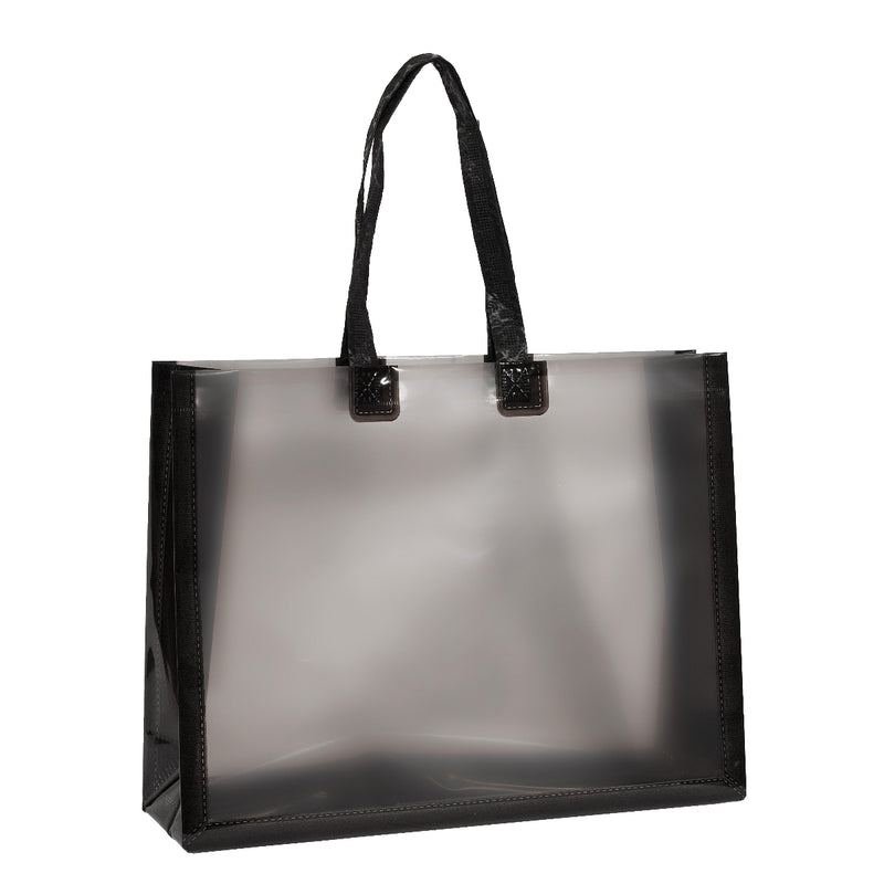 Borsa Hawaii in PVC Nero 43 x 12 x 33 cm