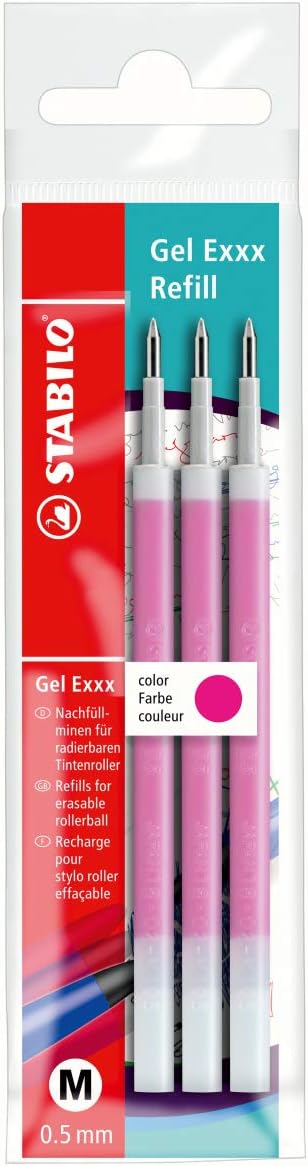 Refill per Penna Stilografica Stabilo Gel Exxx - 3 pezzi