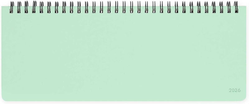 Planner da Scrivania 12 Mesi Legami Orizzontale 2026 Pastel Mint