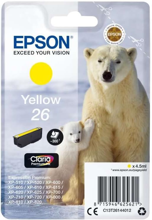 Cartuccia Originale Epson 26 Giallo