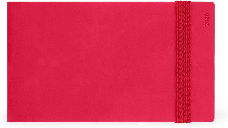 Agenda 13 Mesi Legami Settimanale Orizzontale ad Album 2026 Cherry Bomb con Chiusura ad Elastico
