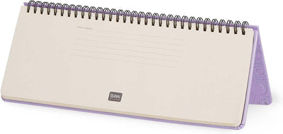 Planner da Scrivania 12 Mesi Legami Orizzontale 2026 Mystic Lilac