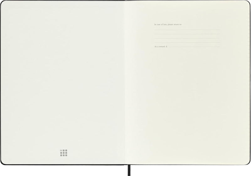 Agenda 18 Mesi Settimanale Moleskine XL con Copertina Rigida Nero 2026