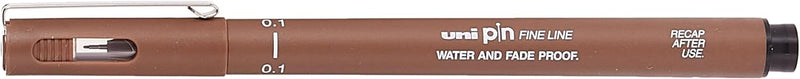 Marcatore a Penna Uni Pin Fineliner con Punta 0,1 mm Seppia