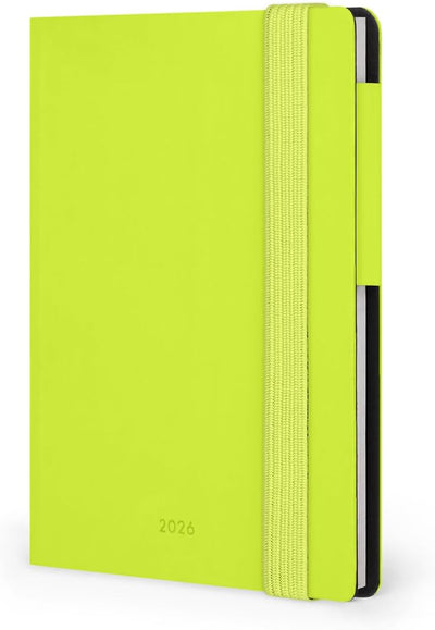 Agenda 12 Mesi Legami Settimanale Mini con Rubrica 2026 Chartreuse con Chiusura ad Elastico