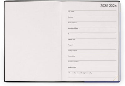 Agenda 12 Mesi Legami Giornaliera Small 2026 Future Dusk con Chiusura ad Elastico
