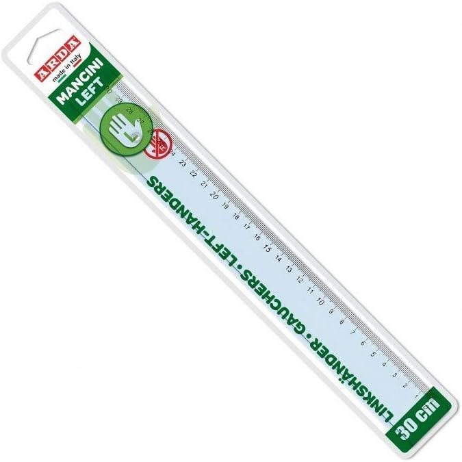 Righello Arda Uni Azzurro Trasparente per Mancini 30 cm