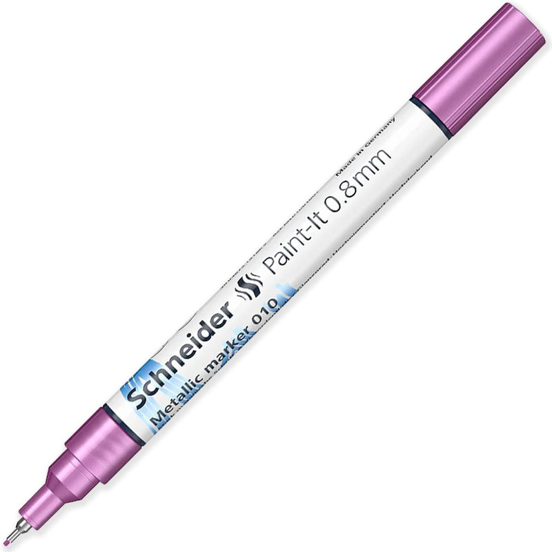 Pennarello Marcatore a Vernice Schneider Paint-It 010 Metallic con Punta 0,8 mm Viola