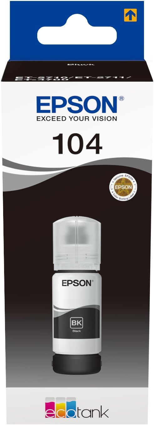 Cartuccia Originale Epson EcoTank 104 Nero