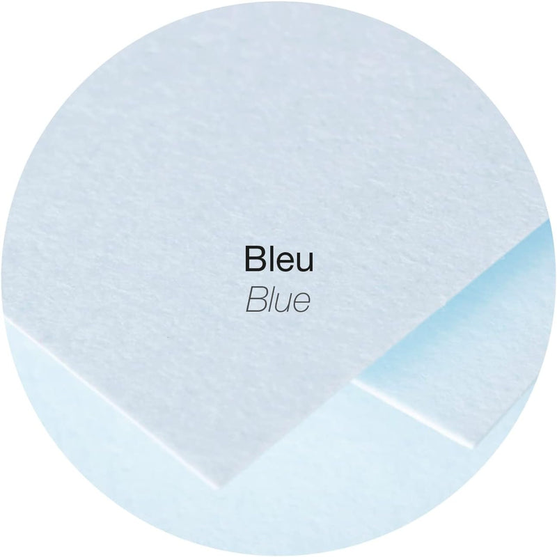 Cartoncini Pollen Clairefontaine per Biglietti Auguri 210 gr / 10 x 21 cm / Azzurro / 25 pezzi