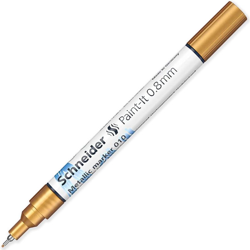 Pennarello Marcatore a Vernice Schneider Paint-It 010 Metallic con Punta 0,8 mm Oro