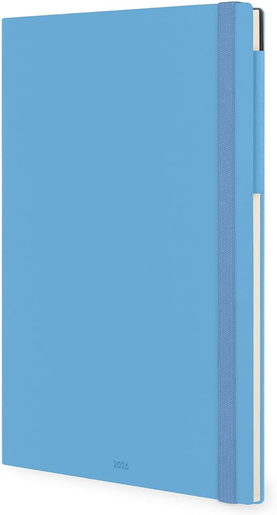 Agenda 12 Mesi Legami Settimanale Maxi 2026 Retro Blue con Chiusura ad Elastico