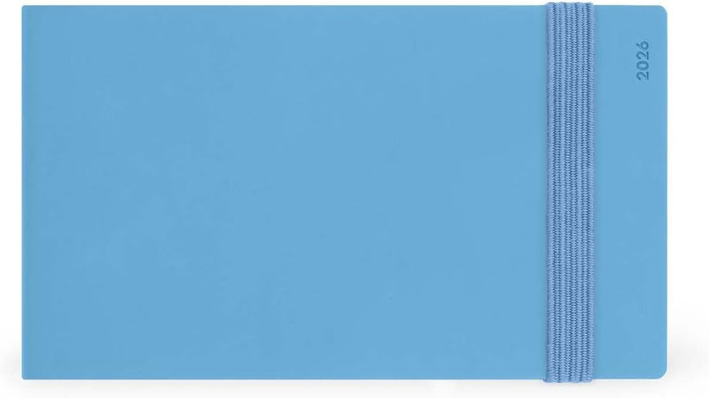 Agenda 13 Mesi Legami Settimanale Orizzontale ad Album 2026 Retro Blue con Chiusura ad Elastico