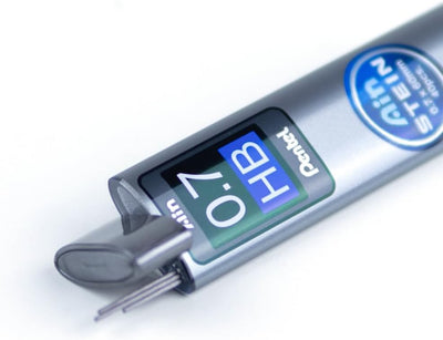 Mine in Grafite Nere Pentel Stein B da 0,7 mm con Astuccio - 40 pezzi