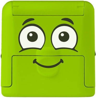 Set Timbrino DIY Marky Personalizzabile per Bambini per Tessuti 38 x 14 mm Verde - 4 pezzi