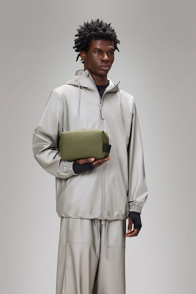 Beauty Case RAINS Wash Bag Small Impermeabile W3 Marsh