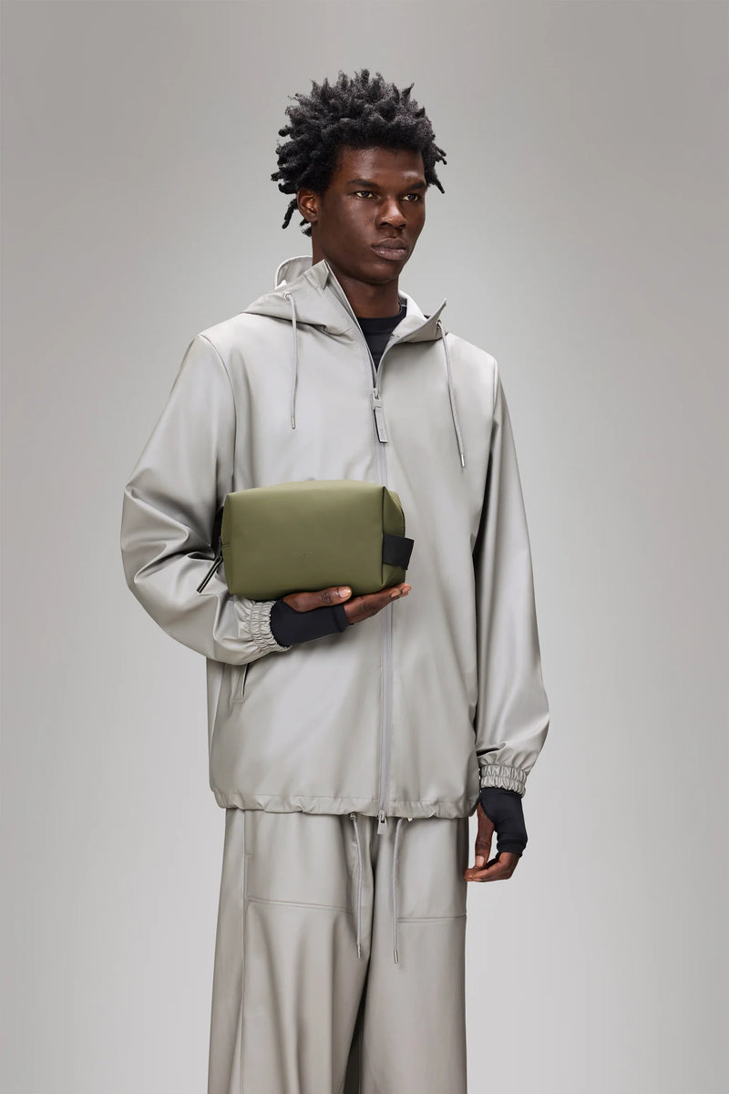 Beauty Case RAINS Wash Bag Small Impermeabile W3 Marsh