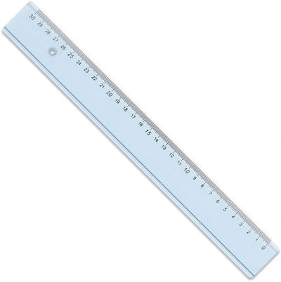 Righello Arda Uni Azzurro Trasparente per Mancini 30 cm