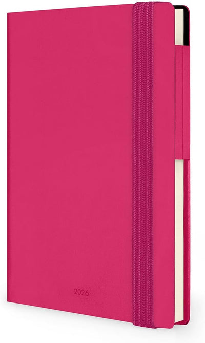 Agenda 12 Mesi Legami Settimanale Small 2026 Raspberry con Chiusura ad Elastico