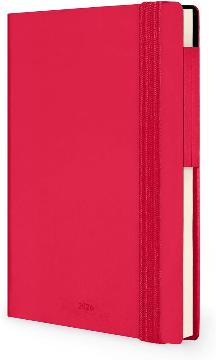 Agenda 12 Mesi Legami Settimanale Small 2026 Cherry Bomb con Chiusura ad Elastico