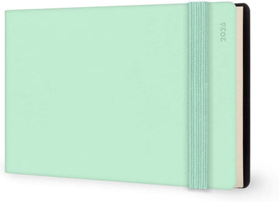 Agenda 13 Mesi Legami Settimanale Orizzontale ad Album 2026 Pastel Mint con Chiusura ad Elastico