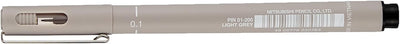 Marcatore a Penna Uni Pin Fineliner con Punta 0,1 mm Grigio Chiaro