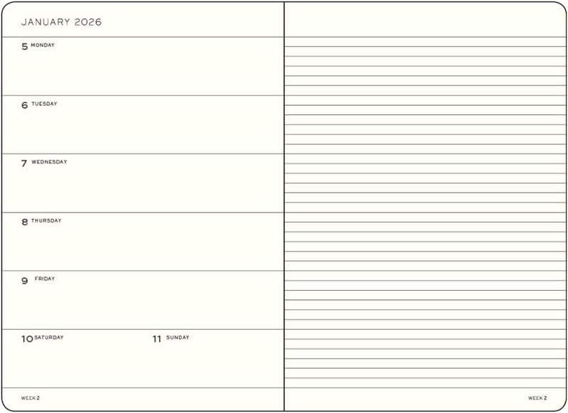 Agenda 12 Mesi Settimanale Leuchtturm1917 & Taccuino Medium A5 con Copertina Rigida Rising Sun 2026