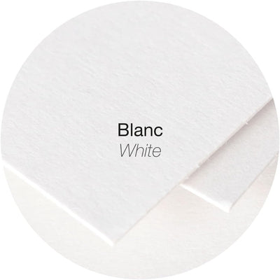 Cartoncini Pollen Clairefontaine Pliee per Segnaposto 210 gr / 8,5 x 8 cm / Bianco / 25 pezzi