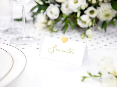 Segnaposto in Carta con Cuore 10 x 5 cm - 10 pezzi
