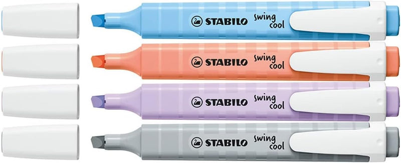 Set Evidenziatori Stabilo Swing Cool Pastel - 4 pezzi