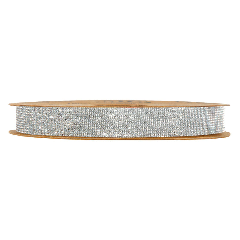 Nastro Lurex Milo Argento 15 mm x 10 mt